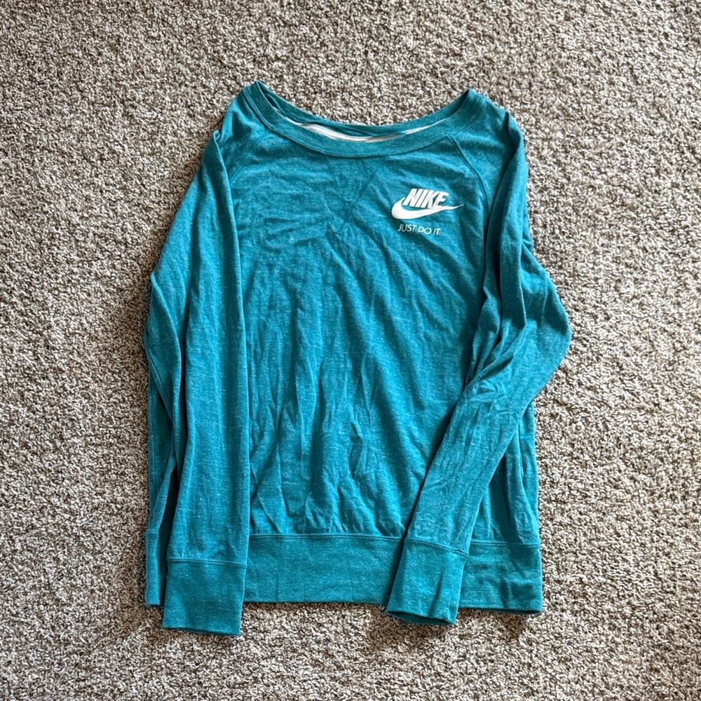 Nike Teal Long Sleeve Shirt